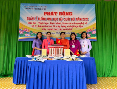 TRƯỜNG TIỂU HỌC NGÔ QUYỀN PHÁT ĐỘNG TUẦN LỄ HƯỞNG ỨNG HỌC TẬP SUỐT ĐỜI NĂM 2026