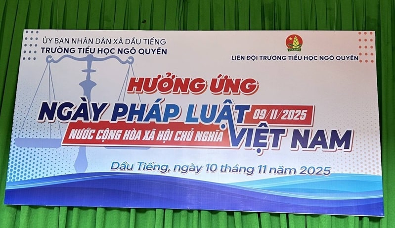 HƯỞNG ỨNG NGÀY PHÁP LUẬT NƯỚC CỘNG HÒA XÃ HỘI CHỦ NGHĨA VIỆT NAM (09/11/2025)