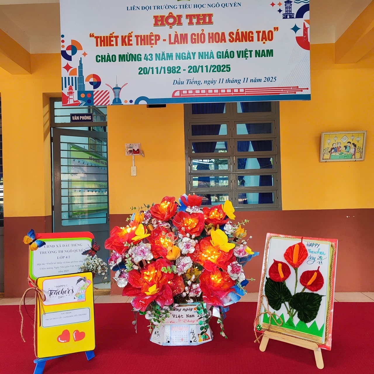 HỘI THI: “THIẾT KẾ THIỆP VÀ LÀM GIỎ HOA SÁNG TẠO”. LAN TỎA SẮC MÀU TRI ÂN – CHÀO MỪNG NGÀY NHÀ GIÁO VIỆT NAM 20/11/2025